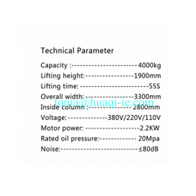 YL140   Special price for a limited time  3tons /4tonstwo post car lifts with mechanical dual point release