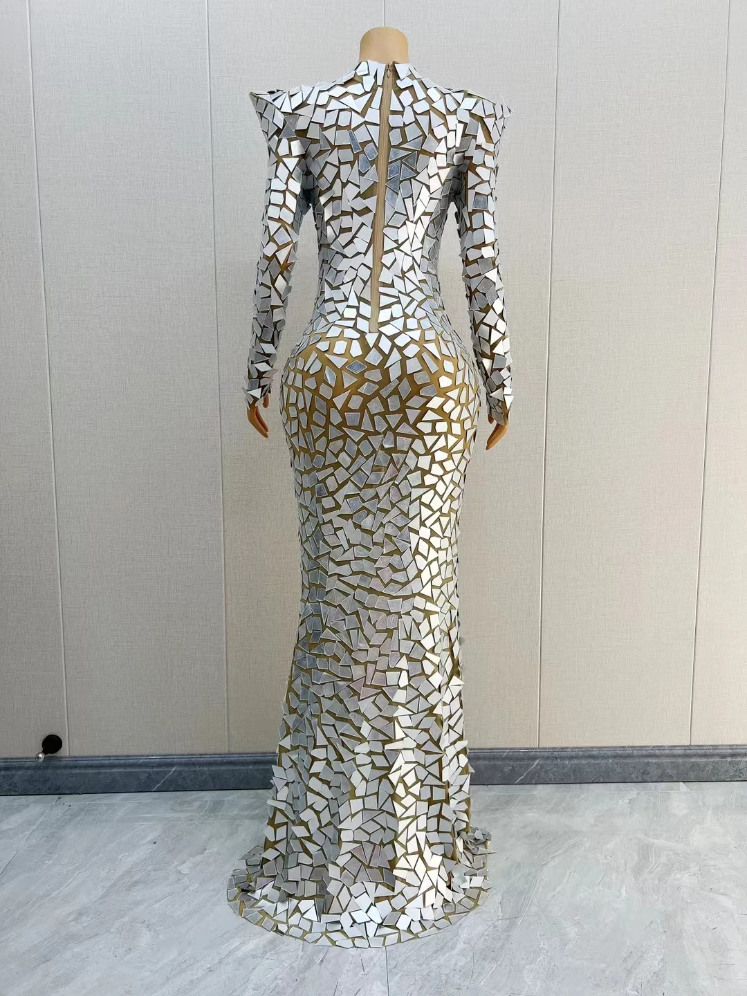 Vestido Elegant Sequin Birthday Wedding Dinner Party Dress Lady Sexy High Slit Prom Mermaid Dress Women Formal Evening Dresses