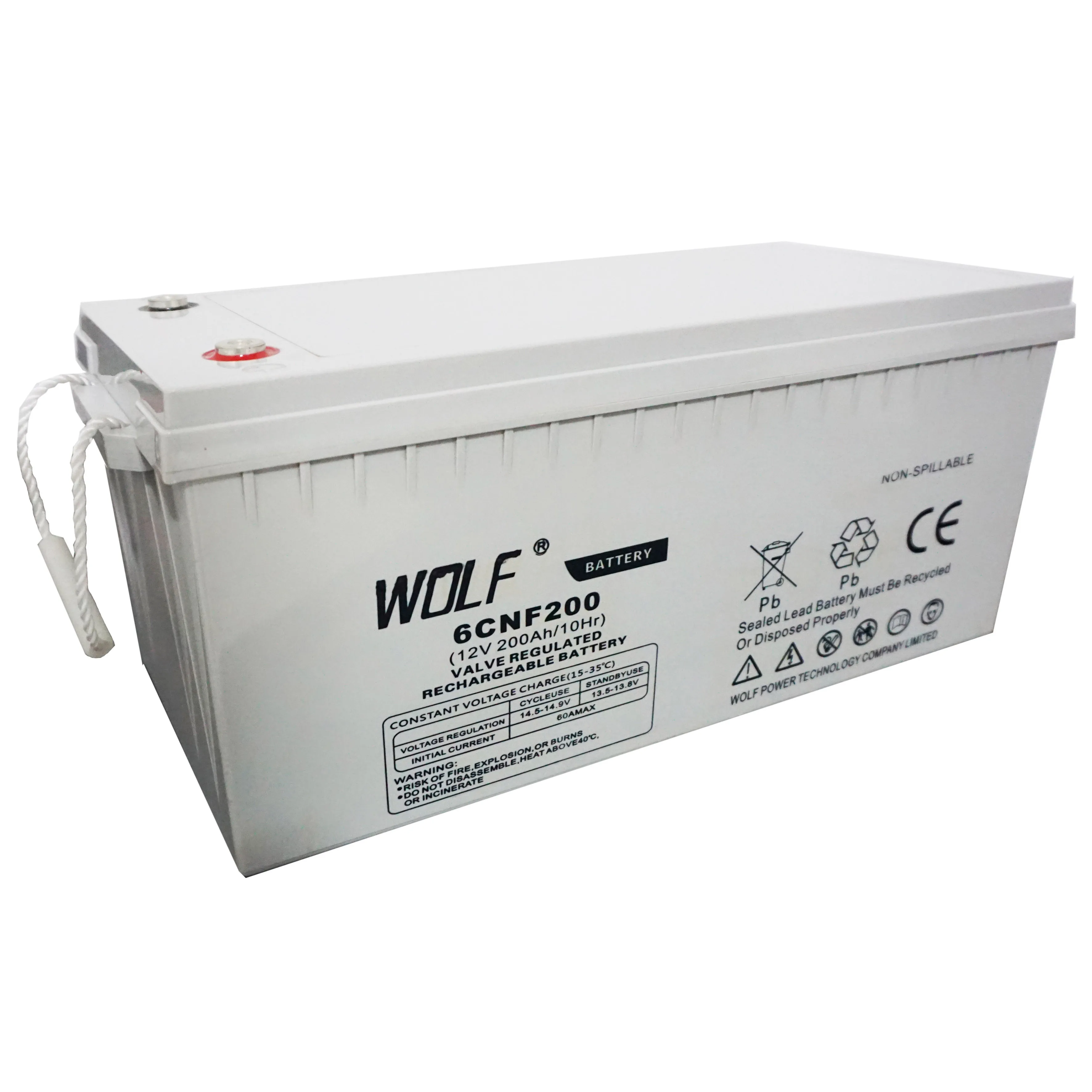 deep cycle lead-acid energy storage batteries 12V 200AH