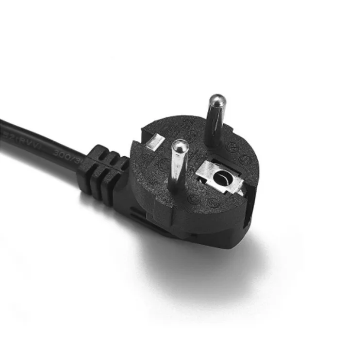 Горячая Распродажа 1,2 м Европейского двухжильный сетевой шнур 220v 3 шт. EU штепсельный контакт шнура питания