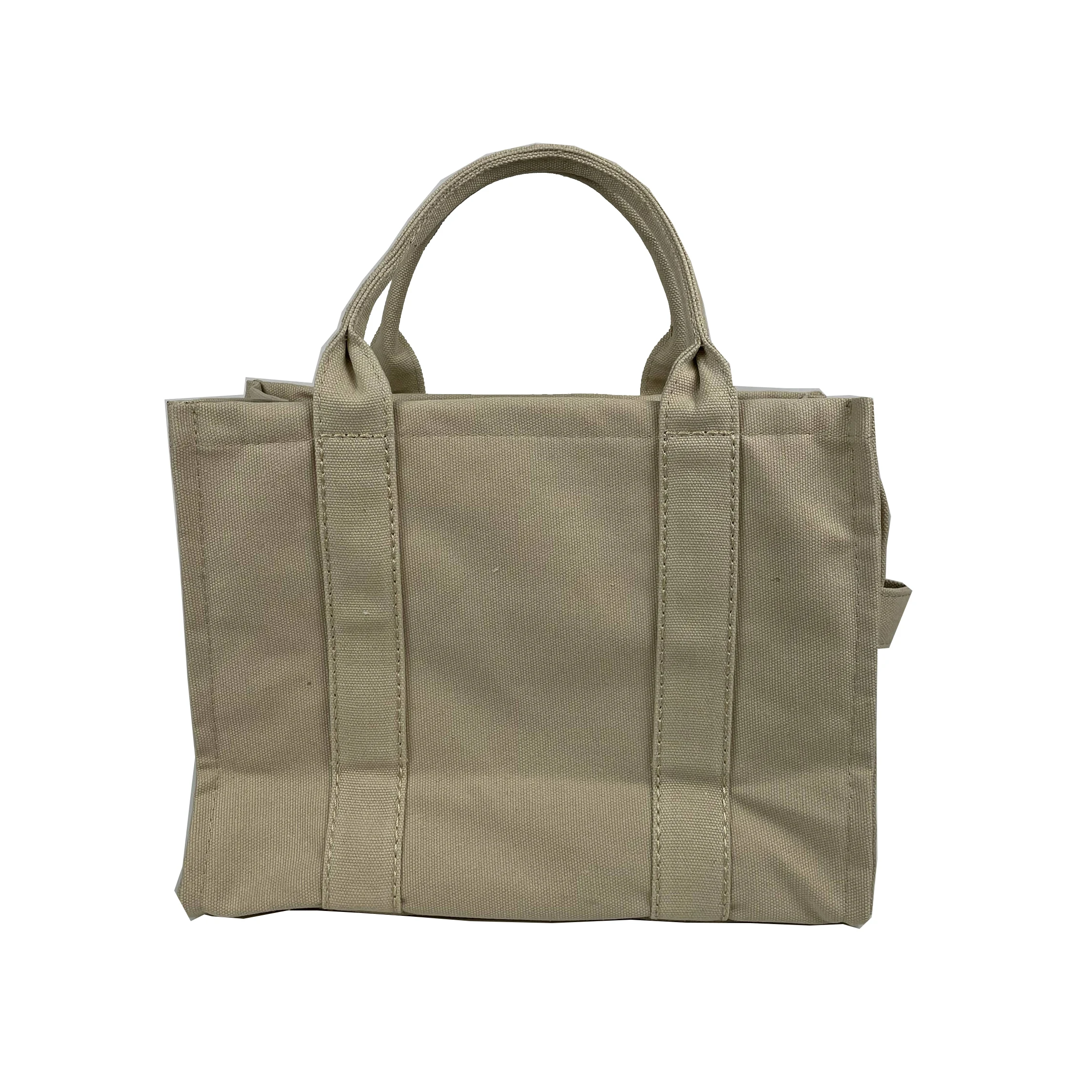 China manufacturer washable colores canvas beach tote bag with pocket and zipper