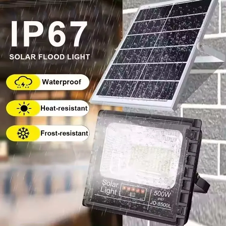IP67 Waterproof LED Floodlight Home Camera Solar Power Simulation Camera Security Surveillance Wall Lamp Monitoring CCTV Light