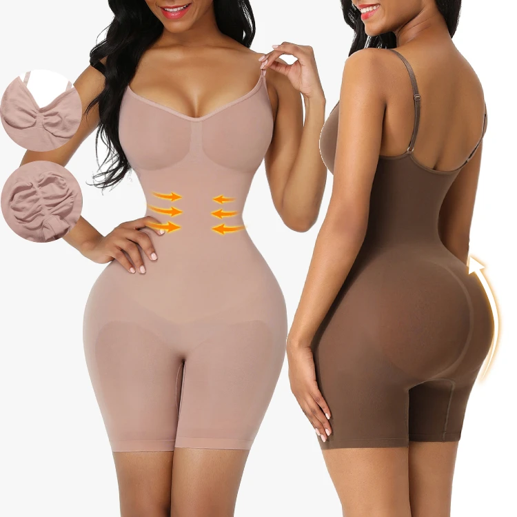 
High Elasticity Women Butt Lifter Shapewear Slimming Tummy Control Full Body Shapers 