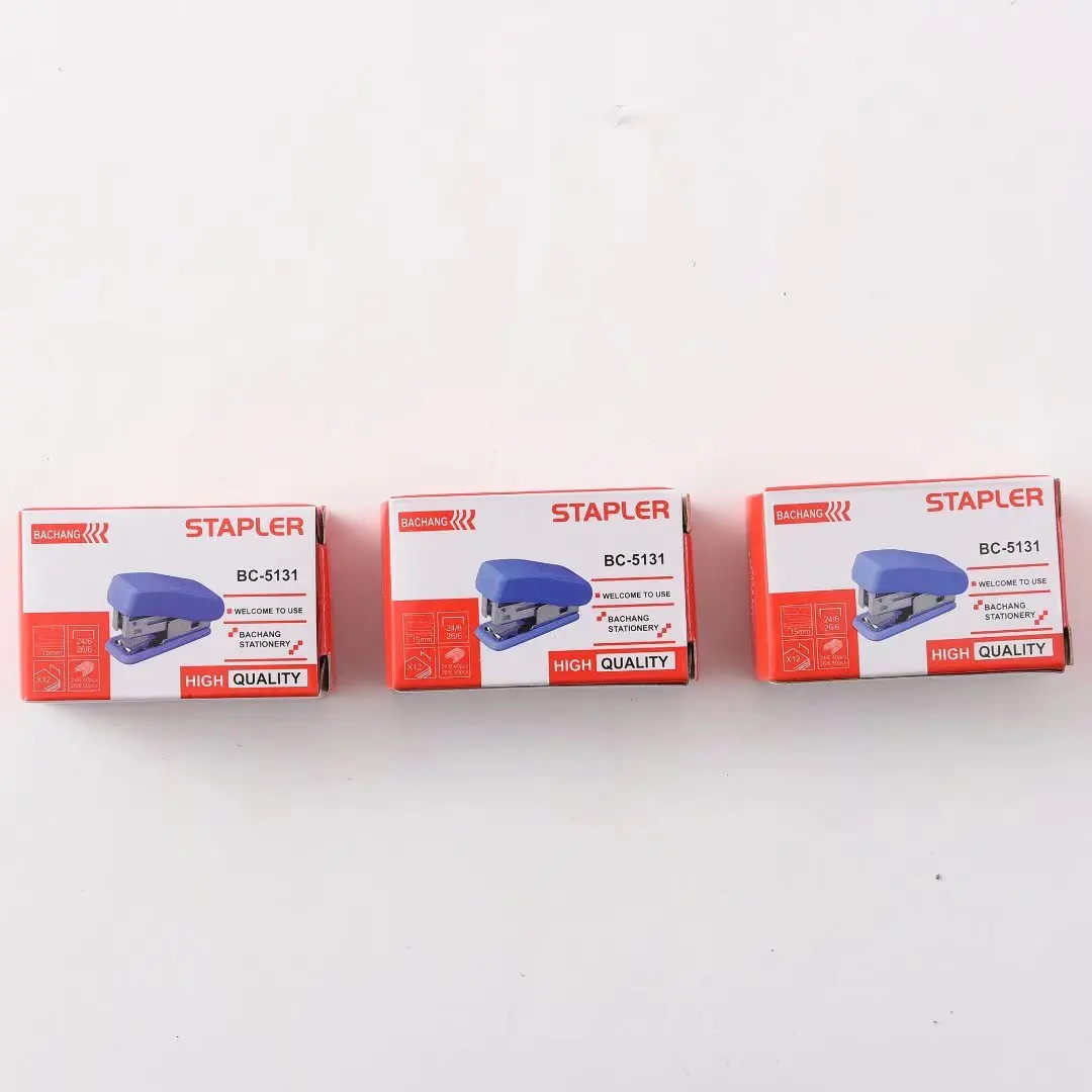 Manufacturers Direct Supply 5131 Metal Stapler Metal Multi-Function School Stationery Small Portable Paper Notebook Book Stapler
