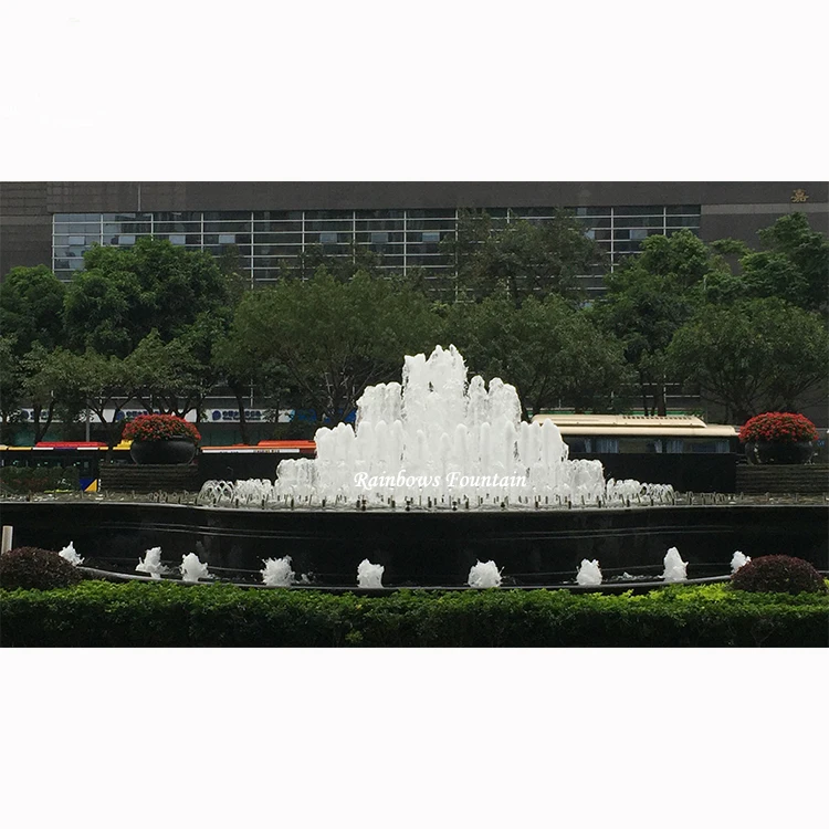 2022 Outdoor Decorative Water Features Pyramid Shape Garden Fountain Waterfall With RGB Fountain LED Lights