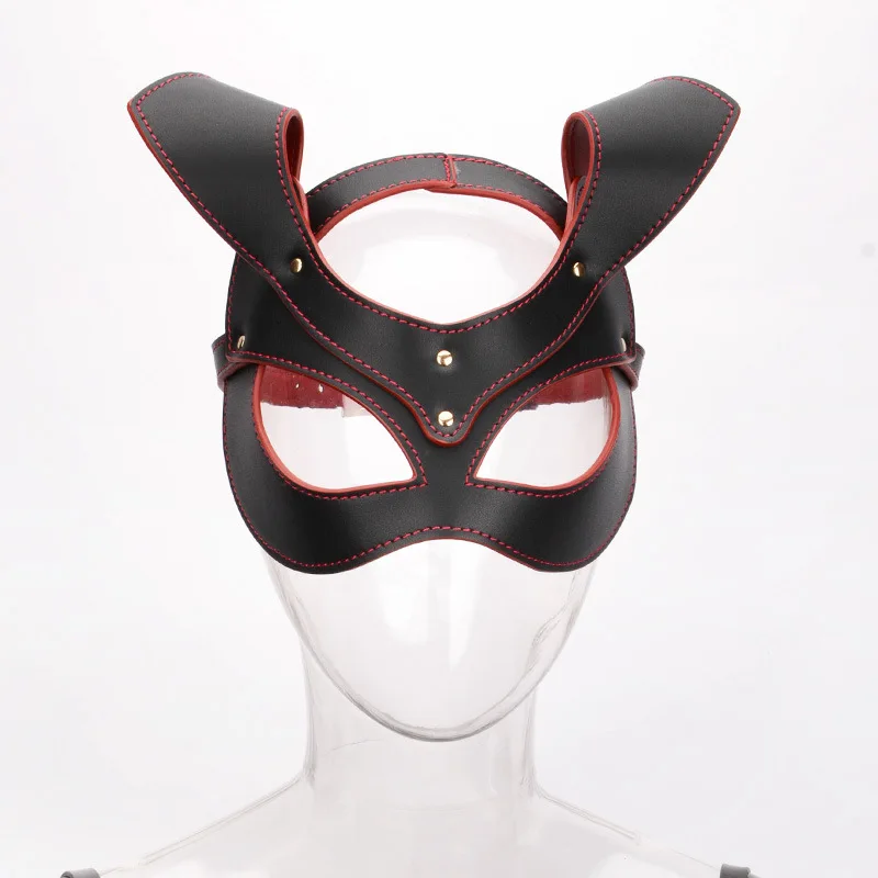 Fetiche Sex Toy Bdsm Masken Sexy Cat Blindfold Bdsm Bondage Fetish Leather Accessories Bdsm Sextoy Productos Sexuales Jouet Sexo