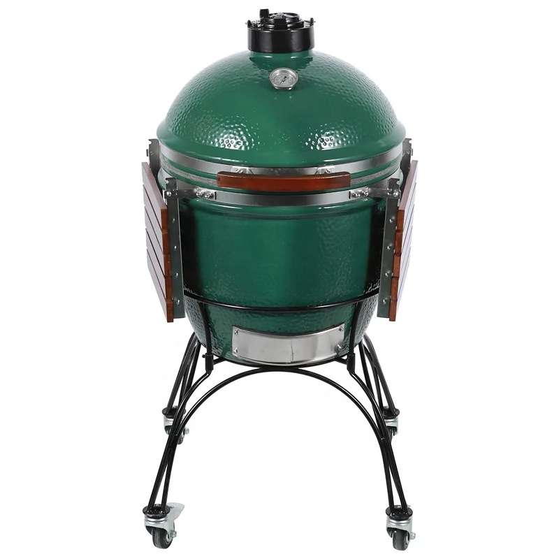 Big Green Color Egg BBQ Charcoal Grills Kamado L 22 Inch Smoker Outdoor Camping Ceramic