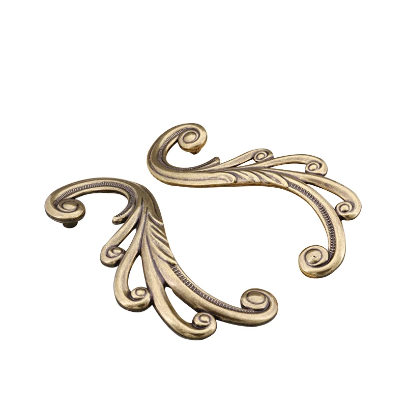 classical famous Furniture Accessories antique copper AB AC oval Knob with board Drawer Wardrobe kitchen cabinet Handles