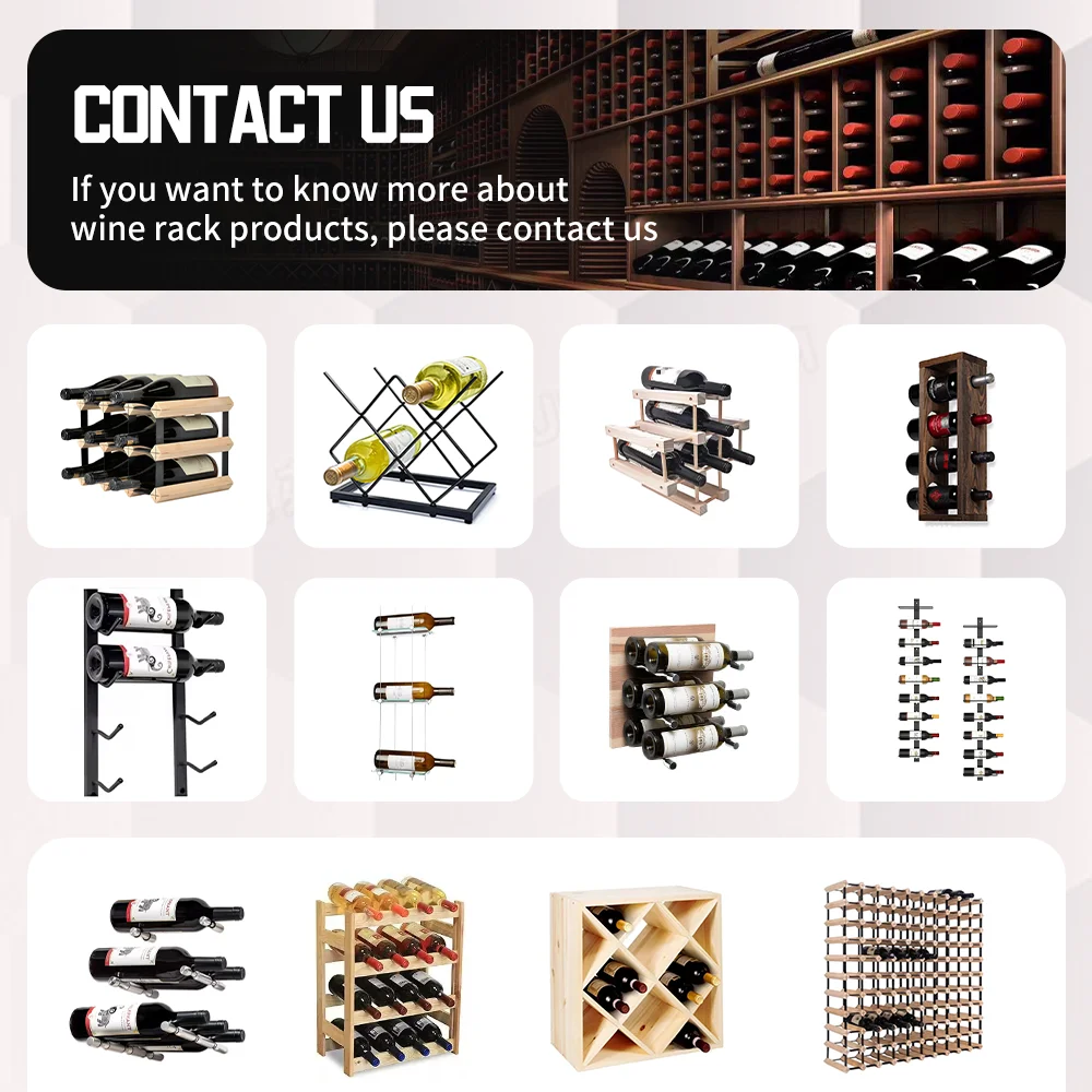 Floor stand metal&wood wine bottle holder display Organizer cabinet&cellar storage custom modular stackabl wine rack design