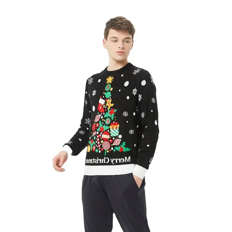 Men couple tight target stoke wholesale funny mini led lights knitted family sweaters custom ugly sweater christmas