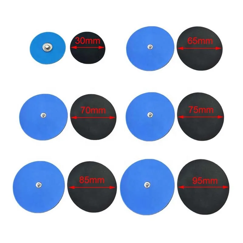 Jinke Tens Pad Manufacturer Silicone Tens Massage Snap Type Electrode Pads Electrode Pads with 3.9mm Button Snap