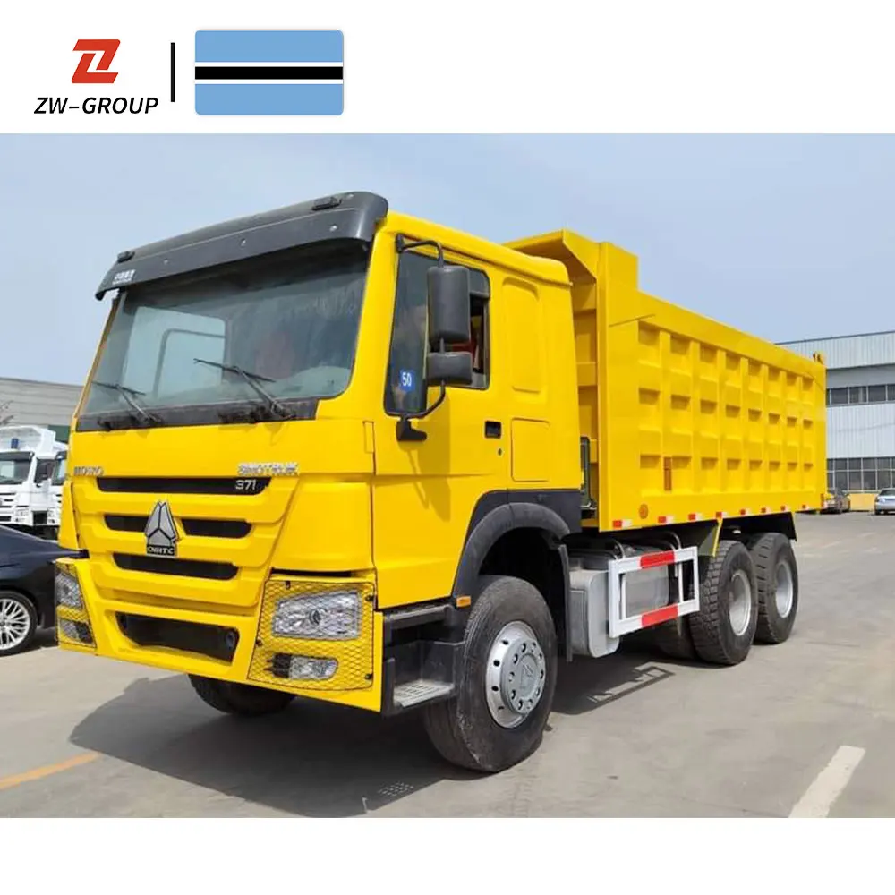 Used Sinotruk Howo 371 Dump Truck LHD RHD 6x4 8x4 10 12 Wheeler euro2/3 HOWO Tipper Mining DumpTruck For Zambia