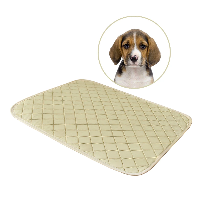Eco Friendly RPET Recycled Material Pet Reusable Pea Pads Biodegradable Bamboo Fiber Cloth Dog and Puppy Training Pee Pad