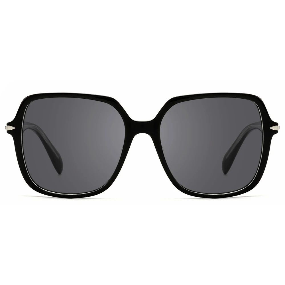 Newest Fashion Design Over Size Frames Custom Logo Hand Made Acetate Sunglasses Polarized