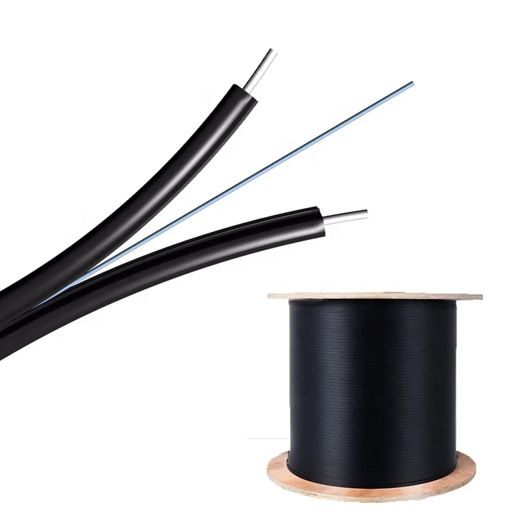 G657a2 Lszh Self Supported fiberhome figure 8 optical fiber drop cable round FTTH 4 core  6 core fiber drop cable outdoor indoor