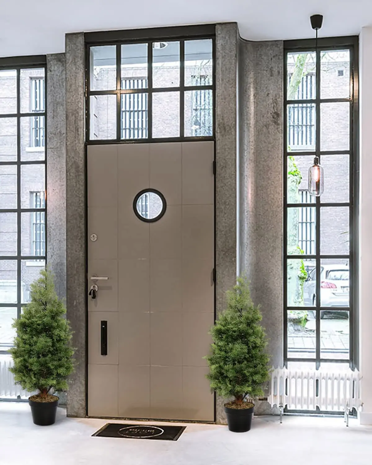 Amaazon Hot Sale Evergreen Potted Artificial 90cm 3ft. Faux Plastic Leaves Mini Cedar Pine Tree Ornamental Trees For Sale