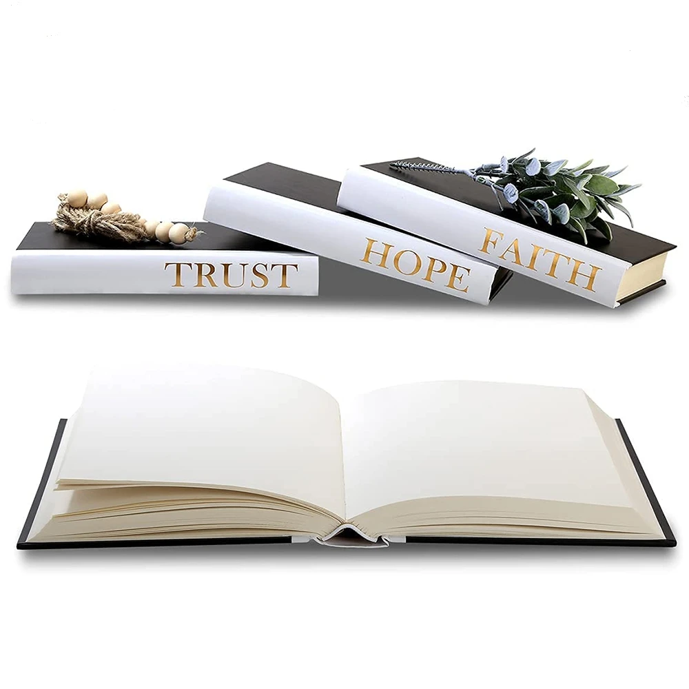 Wholesale Custom Designer Luxury Channel Fake Decorative Book Set Decor Modern Blank Faux Books Home Decoration Books Printing
