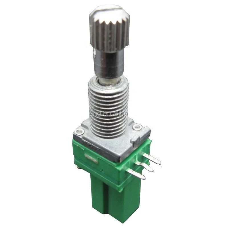 F091 Series Metal shaft long rotational life bushing rotary potentiometer with switch option