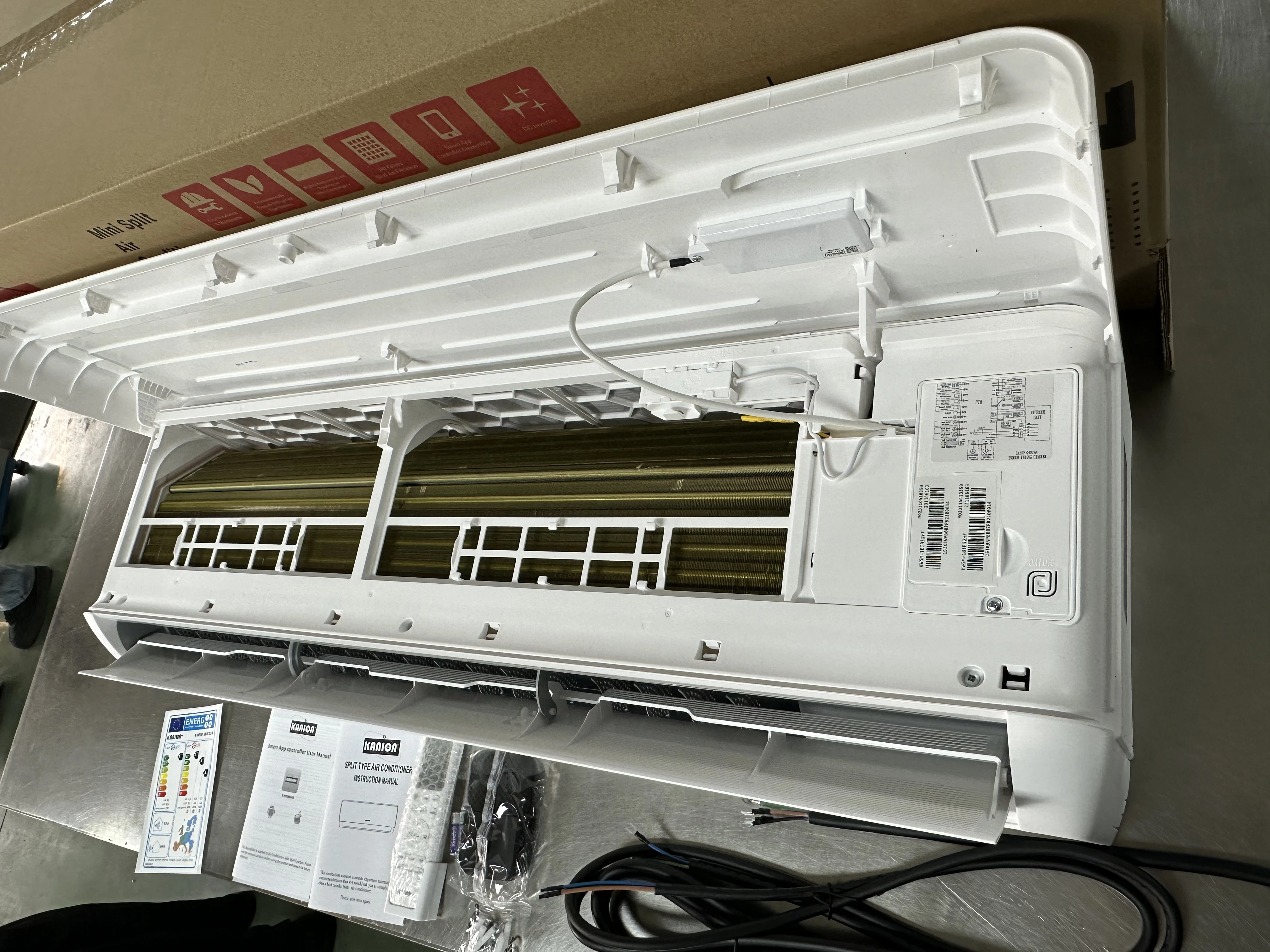 Kanion Inverter R32 9000Btu Split Air Conditioner High efficiency A++ mini ac air conditioner