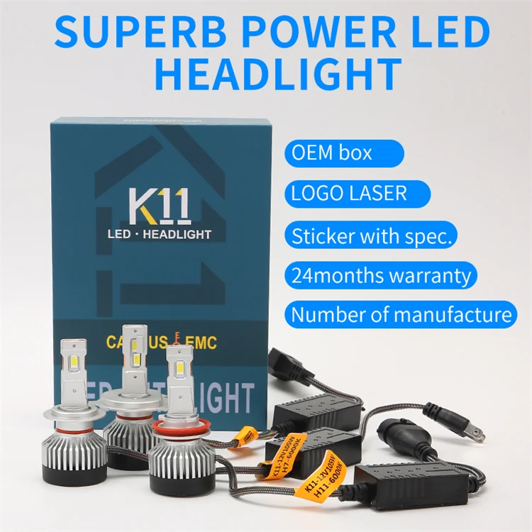 Led Light Car H7 H4 H11 9005 9006 Auto Headlight Bulbs 9012 Niken Led H7 Lupa Fog Light Kit H3 H27 H13 9004 9007