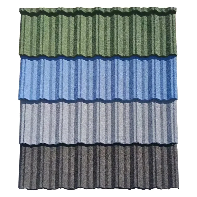 New Style  3D Model Design 0.4mm Thickness Aluminum Galvanized Color Stone Coated Metal Roof Sheets Flat