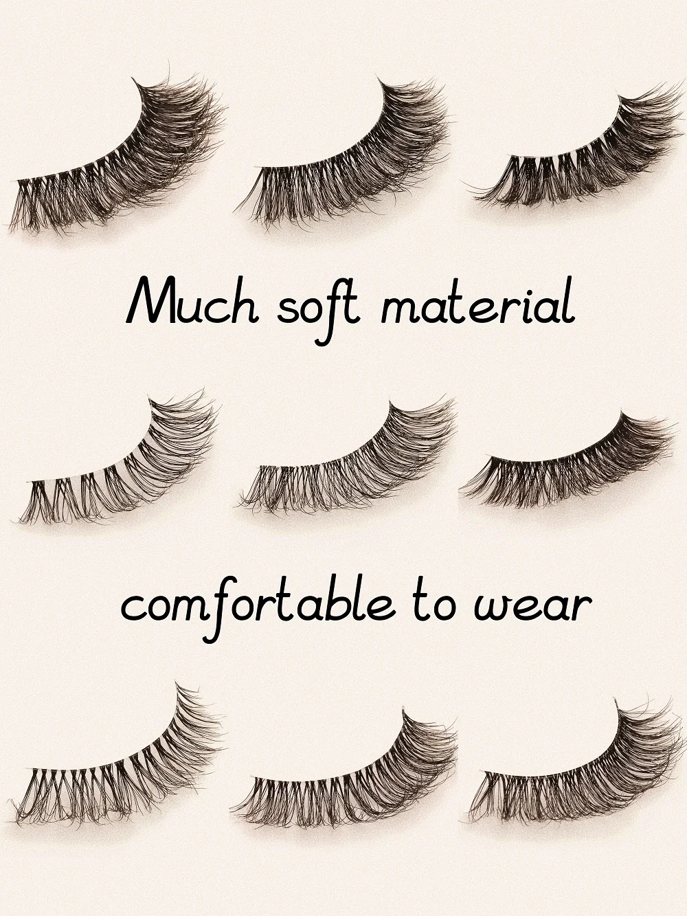 Worldbeauty Wholesale OEM ODM best-selling 3D agravic invisible band soft hollow synthetic fiber faux mink eyelashes