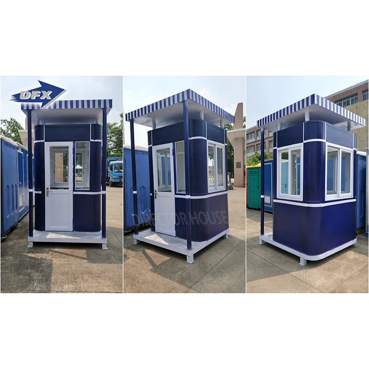 Prefab sentry box plans High strength Metal carved security guard house portable guard house