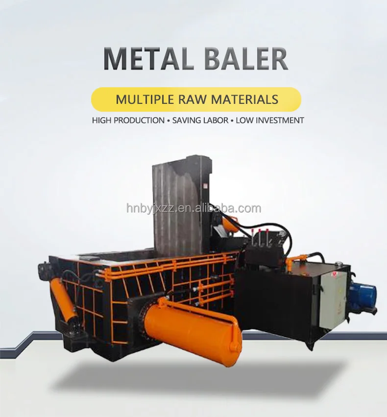 160 Tons Scrap Metal Balers Iron Press Machine For Scrap Metal