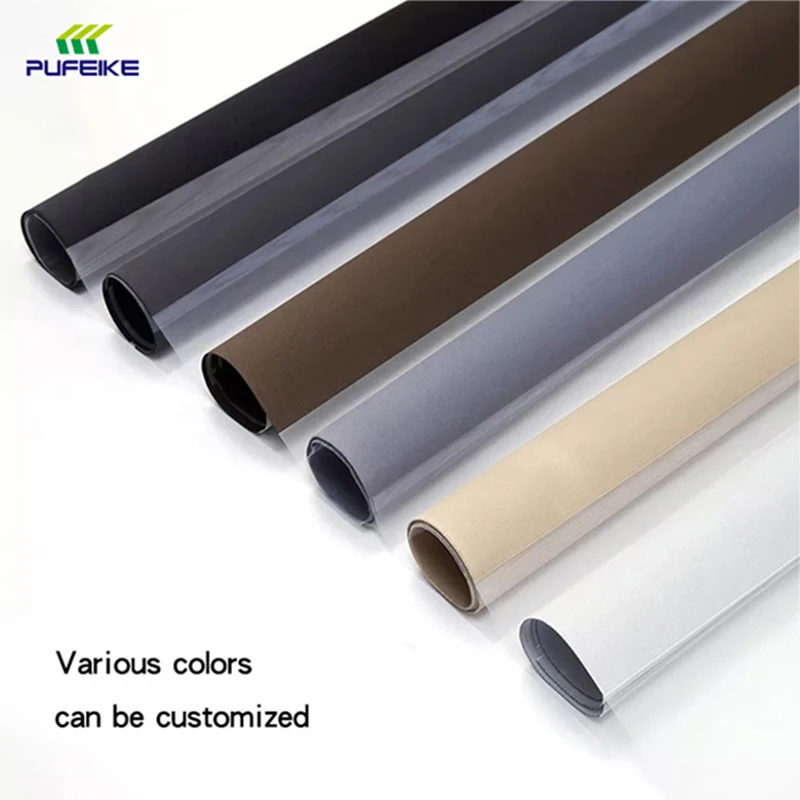 Amytong Modern Indoor Smart Remote Zebra Roller Shade Blinds Blackout Polyester Curtains for Door Blind Motor Room