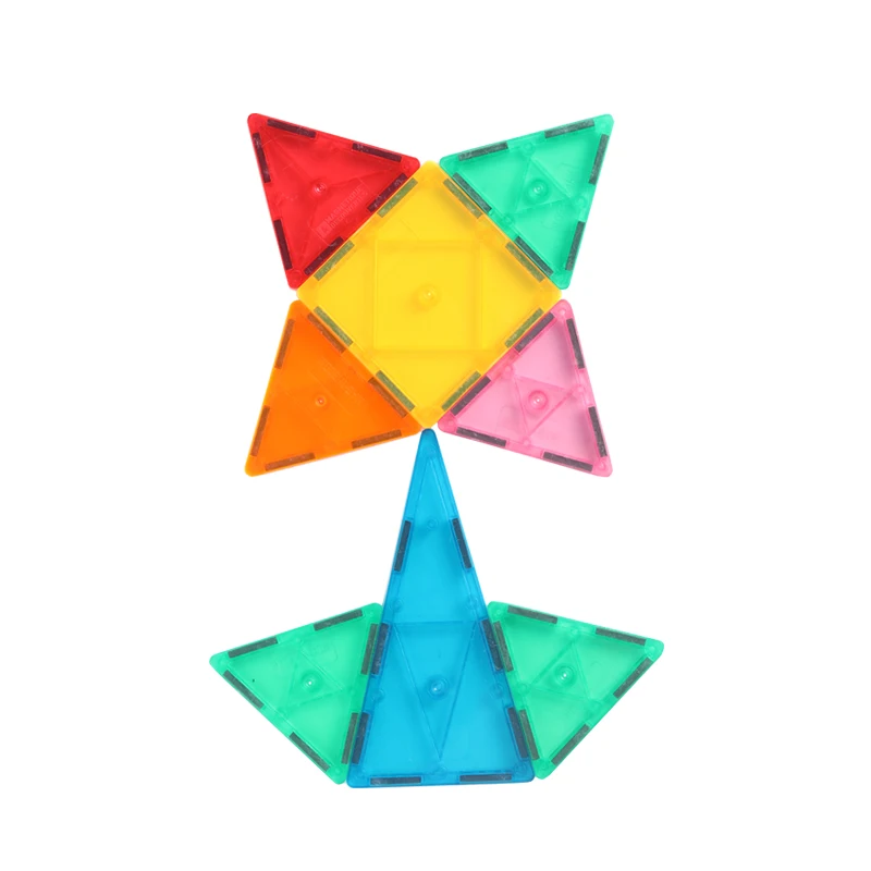 100pcs STEM toy magnetic building blocks set children DIY 3D magnet construction blocks toy car for magic magnetic sheet 2022