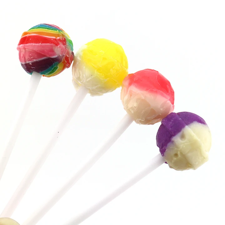 Cartoon Superhero Man toy candy with fruit hard lollipop