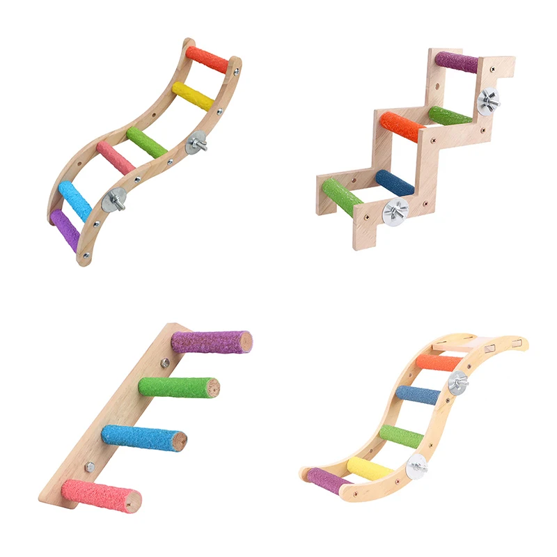 Wholesale Wooden Standing Perch Fun Playground Pet Cage Supplies Aviary Accessories Bird Products