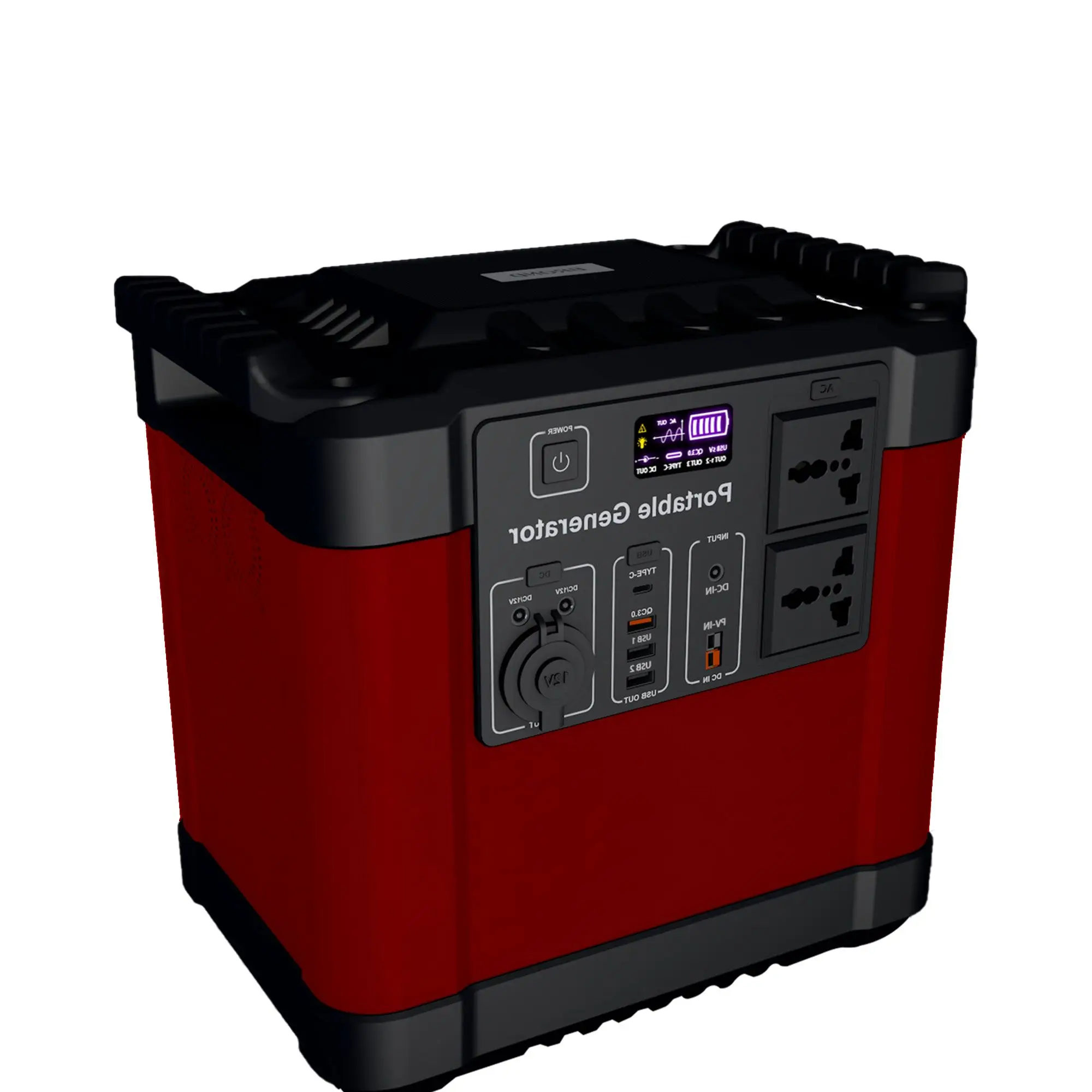 
2020 new design family emergency backup power 2000w solar portable generator 