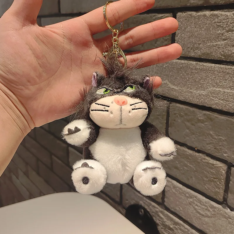 Naughty cute Lucifer keychain pendant Mary Cat doll doll funny fortune cat plush toy pendant
