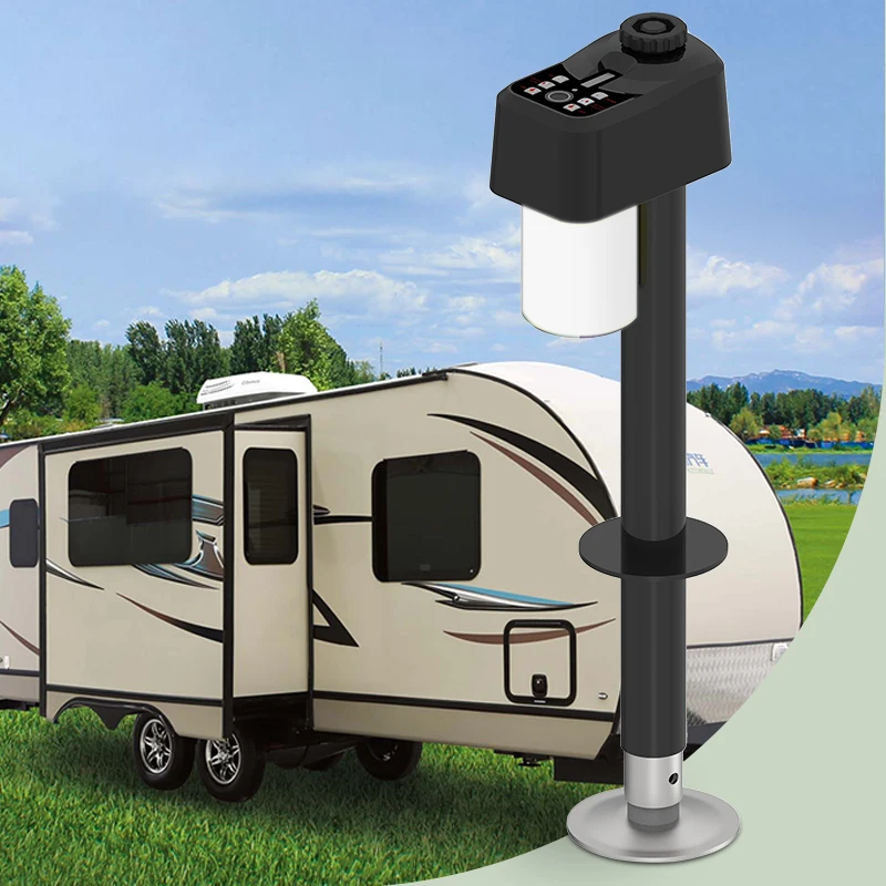 12V DC 3500lbs Electric Trailer Jack Handle Jacks Tongue Stabilizer Jack Electric Trailer Jack with Single And Double Wheels