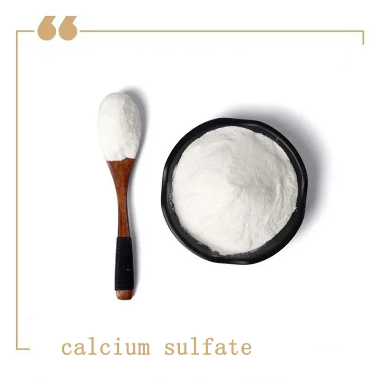 Tofu gypsum powder in food factory calcium sulfate Food additives CaSO4 for bread beer