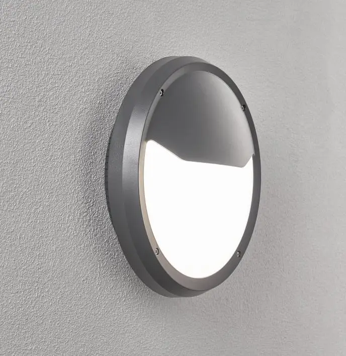 P3003-E27 круглый поверхностного монтажа e27 открытый настенный светильник IP65 настенное освещение в форме полумесяца современный настенный светильник