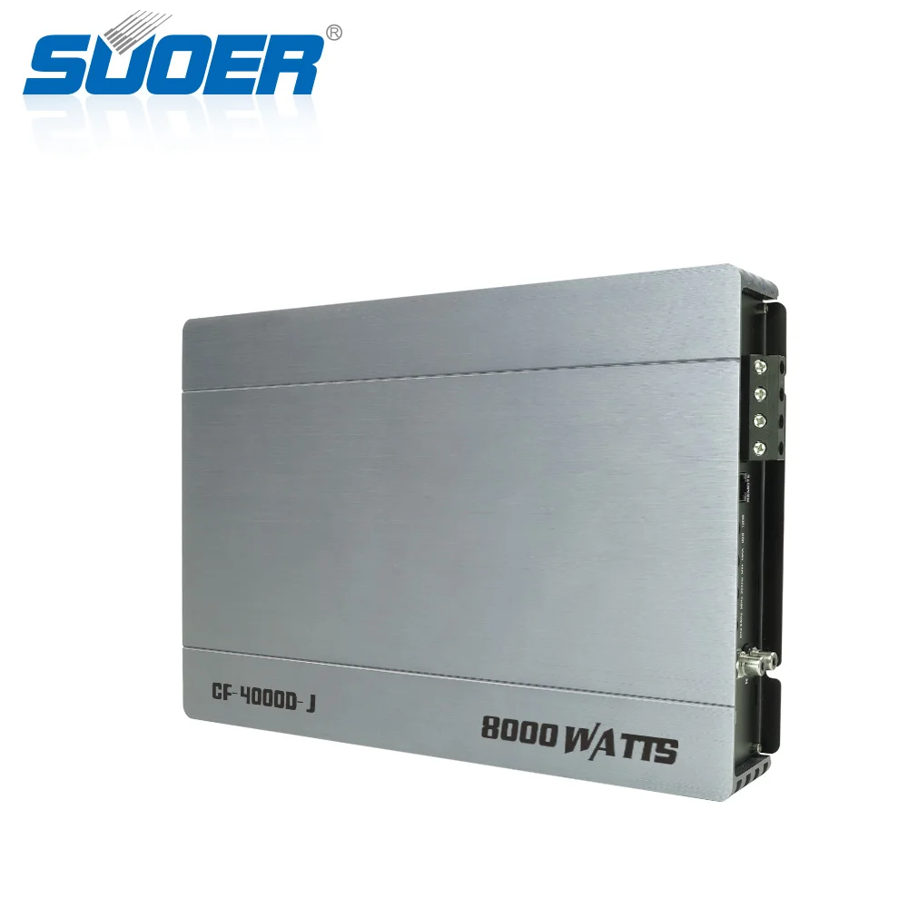 Suoer CF-4000D-J 8000 watt car amplifier auto audio car and subwoofer mono block channel class D amplifier
