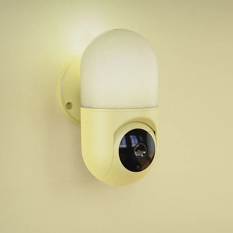  Full HD 1080P беспроводная Wi-Fi IP CCTV лампа свет детский монитор камера для домашней