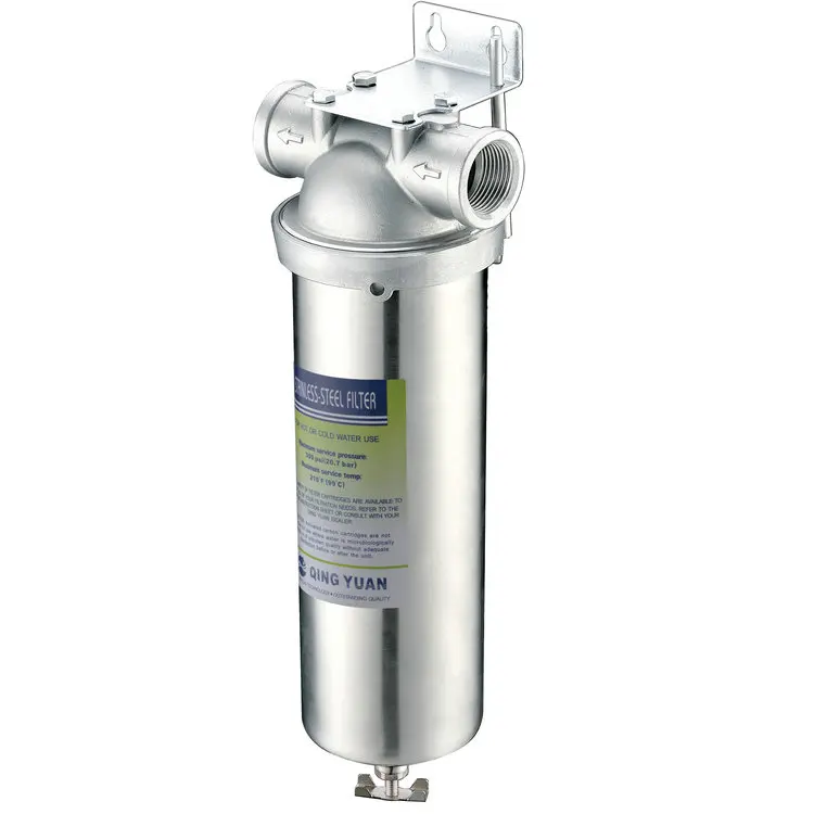 HONG HUI HL-10A 10 Inch Wholehouse Stainless Steel Waterfilter Filter Cartridge Housing Water Filter Housing