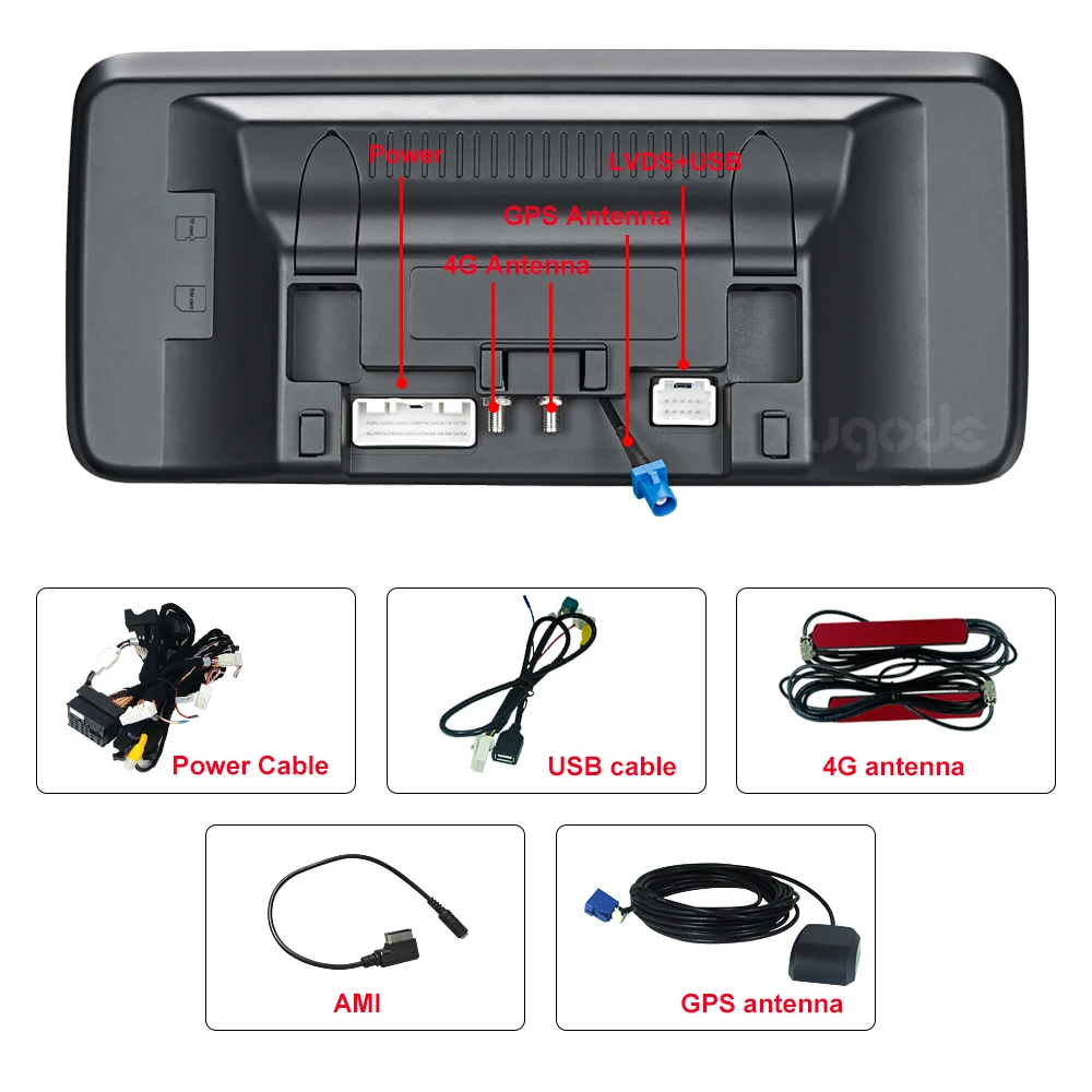 
Ugode GLA A CLA Android 10 Qualcomm screen 2+32G Car Multimedia Player Stereo for Benz with 4G network 