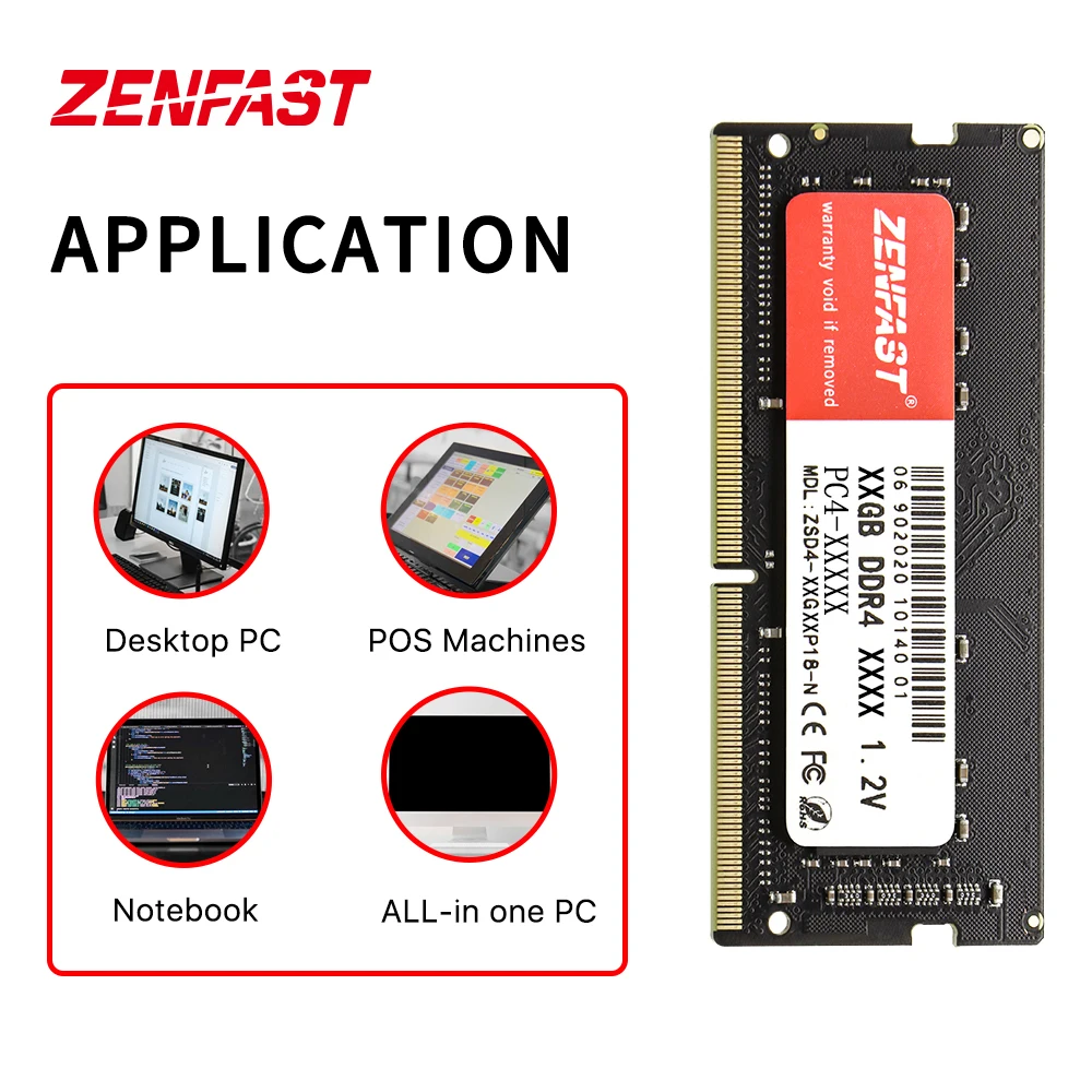 Оперативная память Zenfast 8 Гб Ddr4 1 2 в 2133 2400 2666 МГц оптовая продажа оперативная Память ГБ с ноутбуком