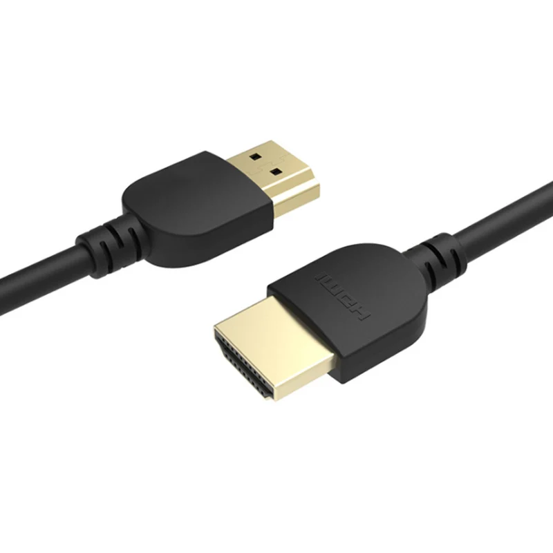 Tezy Low Price Slim 4K 60Hz Support 2V 3D HDR Ethernet HDMI Ultra Cord Laptop Black HDMI Cable