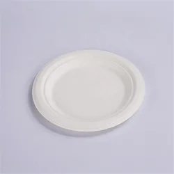 disposable bagasse food container 9' 3-Compartment Clamshell