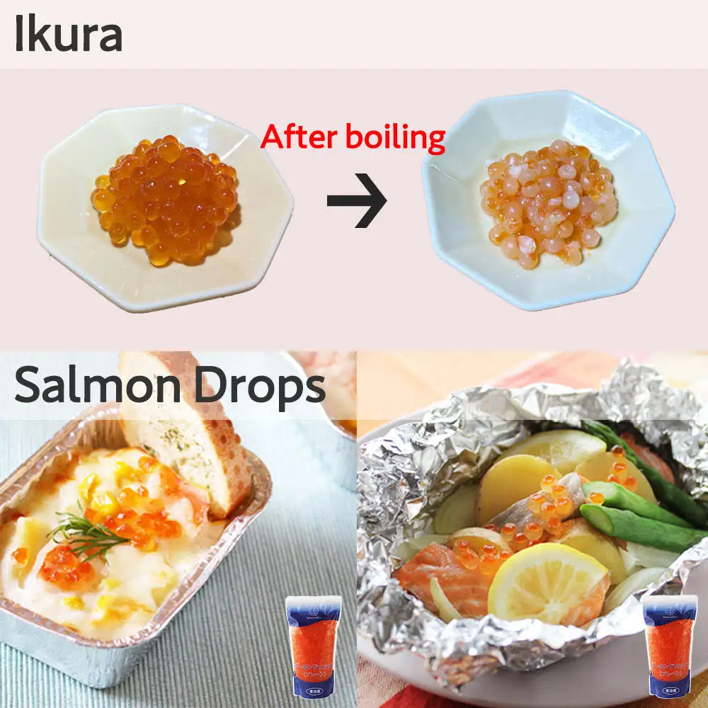 Versatile Heat Sterilized Kowa Salmon Drops Seafood Buyer Importer Wholesalers