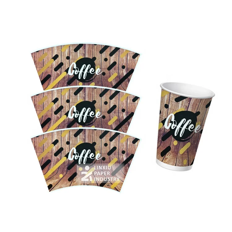 Virgin Wood Pulp PE Coated Paper Cup Fan for Disposable Paper Cups 6oz making