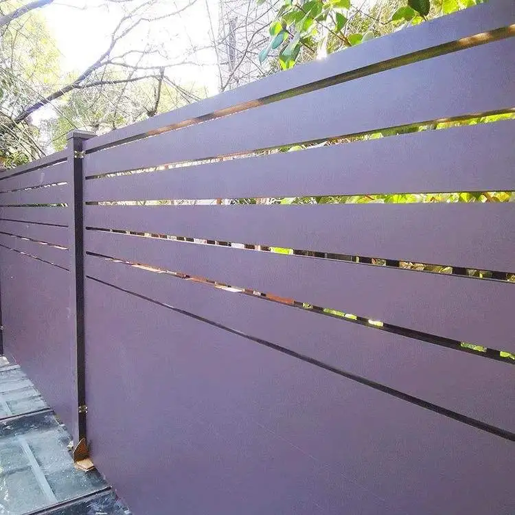 Aluminum Fence Slats Black Aluminium Fence And Trellis Gate Slats Horizontal Metal Fence Panel