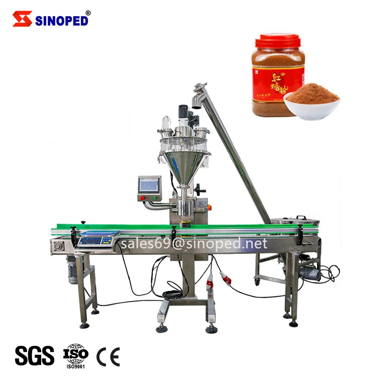 1 kg soy flour pod powder Bottle Pot Vase Filling packing machine  for Wheat Corn Potato Starch used in small food industry