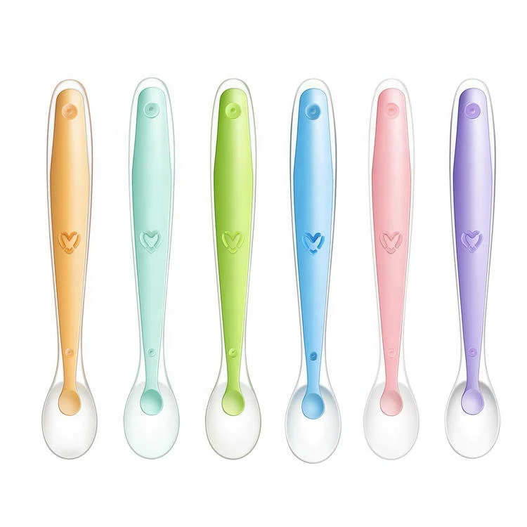 Heat Resistant New Baby 2022 Toddler Silicone Trainer Soft Spoon Bpa Free Baby Feeding Spoon Silicone