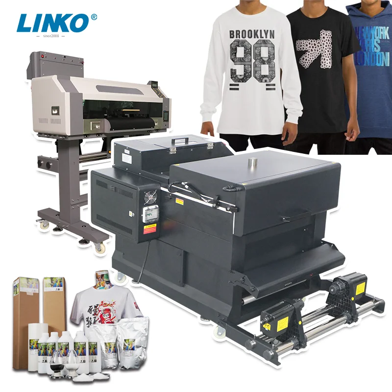 Digital a1 42cm 45cm DTF inkjet Printers a2 Printing Machine With Powder Shaker and Dryer 2-in-1 Large Format DTF Printer